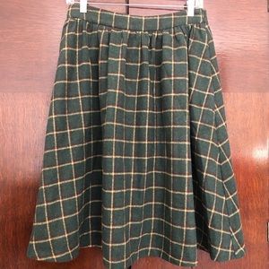 Lindy Bop Priya Alpina pine green plaid skirt